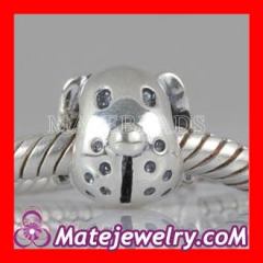 Wholesale chamilia european dog charm beads fits chamilia jewelry bracelet