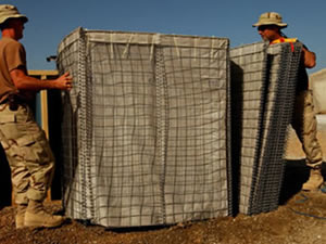 Galvanized Hesco Defense Wall