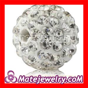 shamballa Pave Crystal Ball Beads