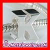 european Style Sterling Silver SimStars Letter K Beads