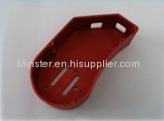 red anodized al parts with CNC maching