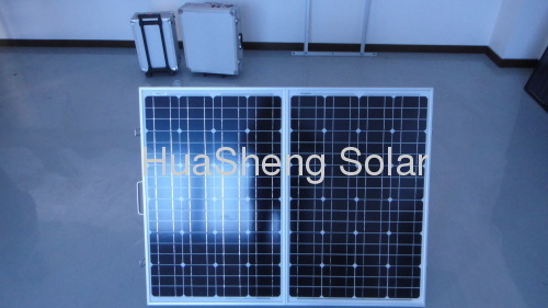 portable folding solar panel system for
