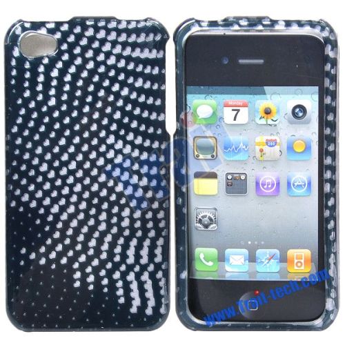 Unique Heart Design Two Sides Hard Case for iPhone 4S/iPhone 4