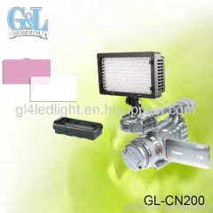 Portable high illumination LED camera video light GL-CN200
