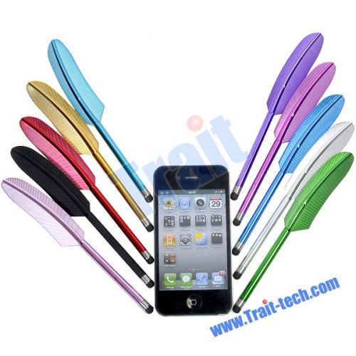 Feather Capacitive Screen Stylus Touch Pen for iPad 2 iPhone 4G 4S 3GS iPod
