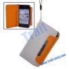 Wallet Style Leather Case for iPhone 4/iPhone 4S with Card Slots(White)