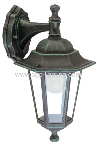 die-cast aluminium 6 side wall mounted garden lanterns