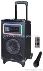 Portable speaker with battery