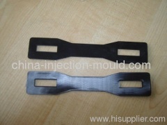 black plastic handles