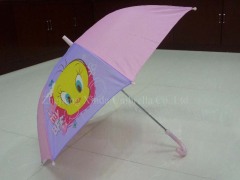 straight/stick heat transfer auto open child/children cartoon umbrella