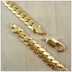 FJ golden necklace