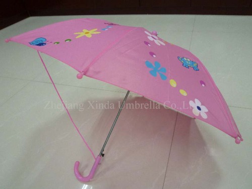 straight/stick auto open child/children cartoon umbrella with string