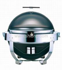 St.st. round chafing dish