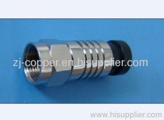 75ohm RG6/RG59 F Compression Connector