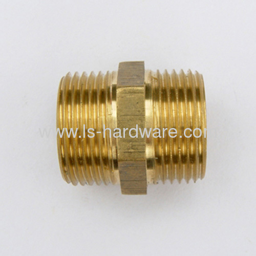 double male straight union general brass fittings