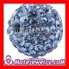 12mm Shamballa Style Pave Blue Czech Crystal Beads