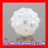 10mm Shamballa Crystal white Plastic Beads