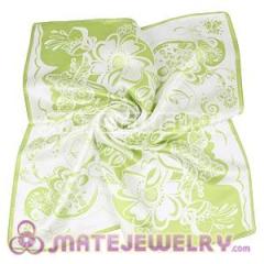 Printed Floral vera Silk Scarf Small Square Pure Silk Scarves Wholesale