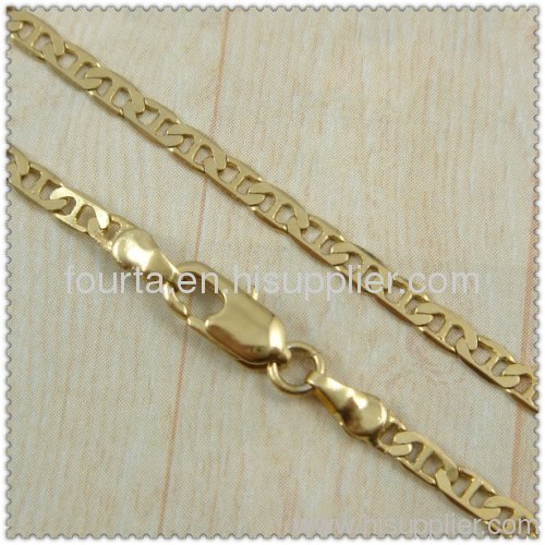 gold plated necklace FJ1420006 IGP