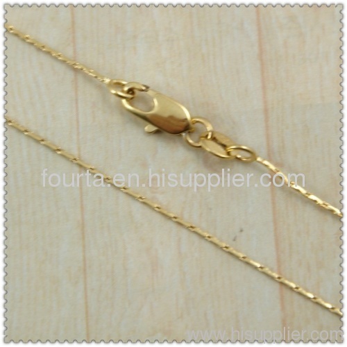 gold plated necklace FJ1420012 IGP