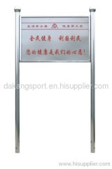advertisement product of a stainless steel sign board