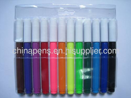 jumbo water color marker in pVC pouch packing