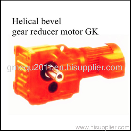 Helical bevel gear motor