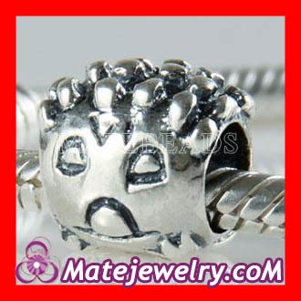 Sterling Silver european hedgehog charm