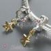 european silver star dangle