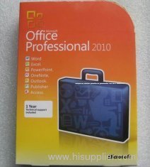Microsoft Office 2010 professional retail box