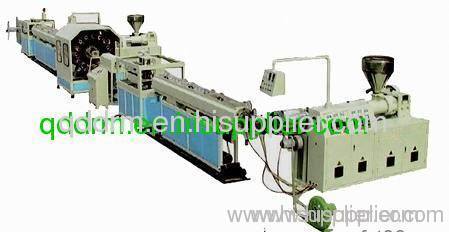 PVC braided fibre reinforced soft pipe production line