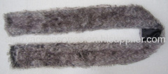 fake fur coffe winter scarf