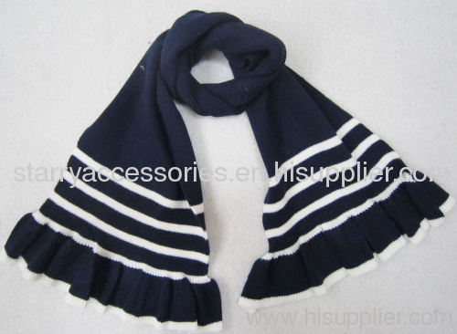 100% acrylic winter scarf , for children