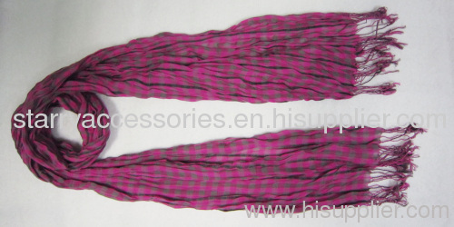 100% cotton woven scarf