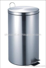 Stainless steel pedal bin