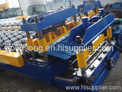 Colored glazed tile forming machine