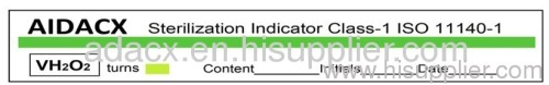 Plasma sterilization indicator strip