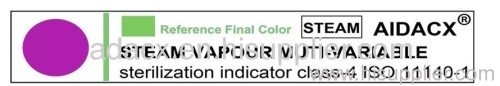 Class-4 steam sterilization indicator card