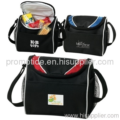 Polyester 6 Can Flex Cooler Messenger Bag