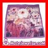 Printed Lotus Pure Silk Scarves 65×65cm Medium Square Silk Scarf Shawls Wholesale