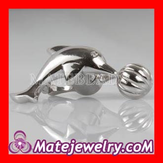 european silver dolphin clasp