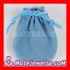 Blue Fashion Jewelry Bead Flannel Packaging Bag for European Style Charms or European Bracelet