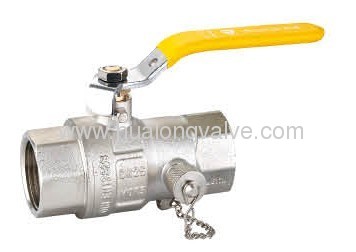 F/F Nickel Plated Brass Ball Valve