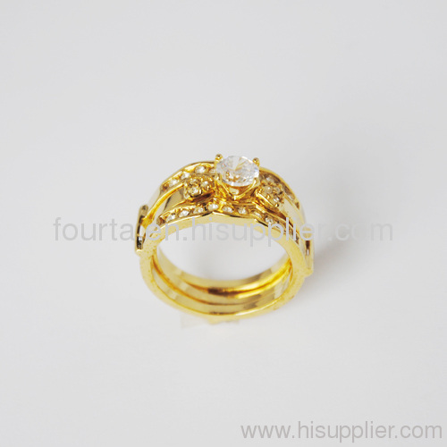 18k gold plated ring