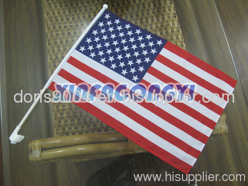 car flags and hand flags