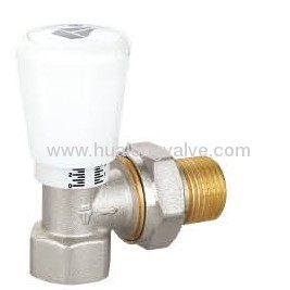 Radiator valve straight NP Solder