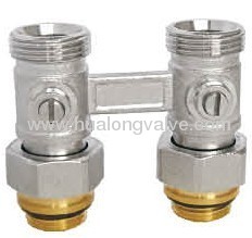 Radiator valve straight