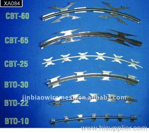 Hot-dipped Galvanized Razor Barbed Wire