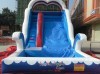Wavy inflatables water slides