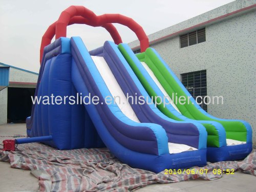 Double slideway adult water slide